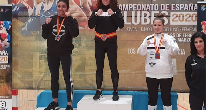 Carmen González y Ranya El Katani nuevas campeonas de España por clubes de Boxeo Olímpico.