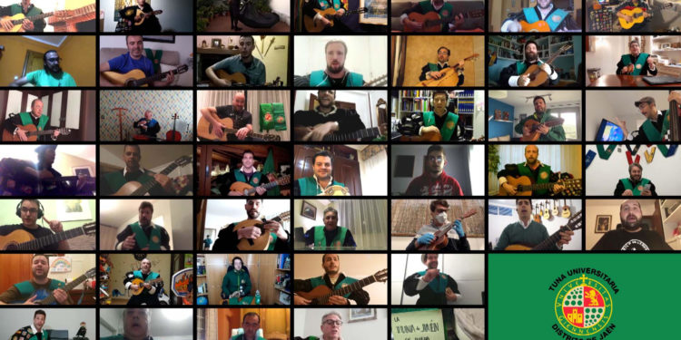 La Tuna de Jaén graba una canción «a distancia» para transmitir ánimo y alegría durante la cuarentena