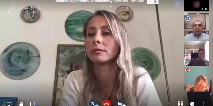 La concejala de Turismo, Elena Rodríguez, presidide las reuniones telemáticas que el Área de Turismo del Ayuntamiento de Úbeda ha mantenido con representantes del sector turístico.