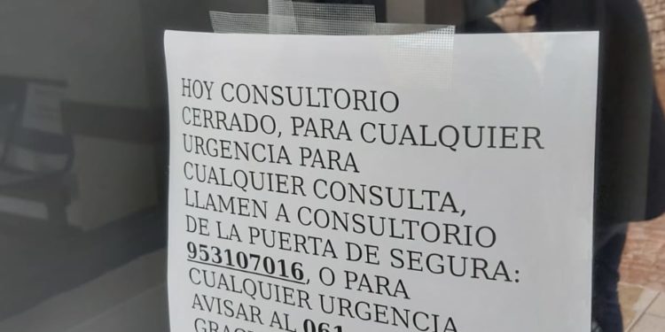 LA JUNTA CIERRA EL CONSULTORIO DE GÉNAVE