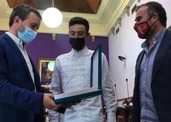 José Manuel Díaz Gallego, ganador de la Vuelta Ciclista Turquía 2021es recibido en el ayto