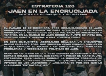 JAÈN EN COMÚN INVITA A DEBATIR SOBRE LAS NECESIDADES  EN JAÈN