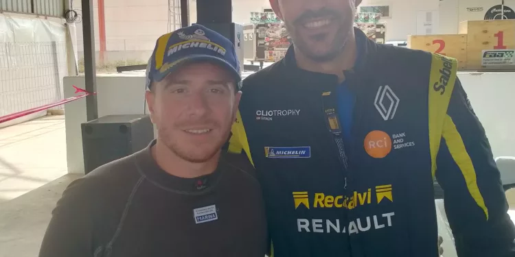David Nieto, copiloto de Alcalá la Real se juega con su piloto Carlos Rodríguez la Renault Clio Trophy Spain en el Rallye la Nuncia este fin de semana