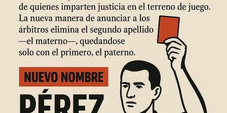 El apellido de la madre, expulsado del campo