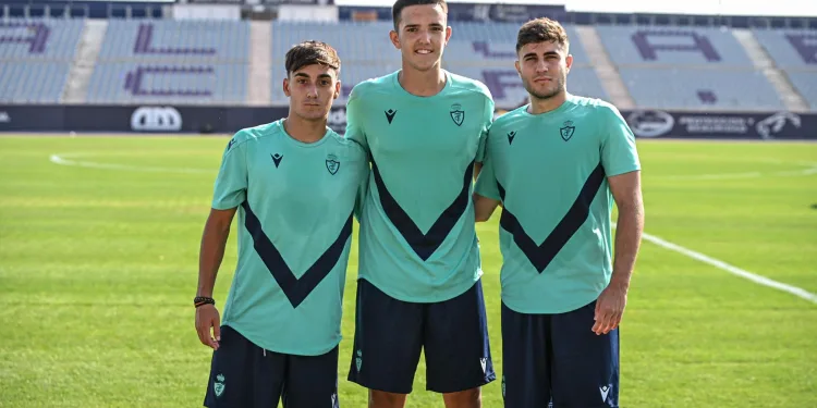 Canteranos del Real Jaén CF entrenan con el primer equipo
